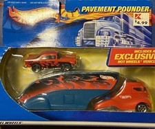 Hot Wheels Cab over Truck & 55 Chevy - 2001 Pavement Pounders - BOXED Shipping
