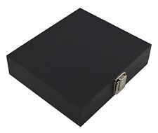 Top of the Range Wooden Display Box with Solid lid & Blue Velvet Display Pad
