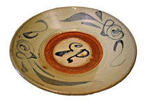 Antique Ming Dynasty Swatow Zhangzhou Ware Bowl Calligraphic Motif China 1600 Ci