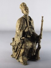 Sculpture Bronze Soldier Man With Rifle Statue African Signed Vintage Xx Century