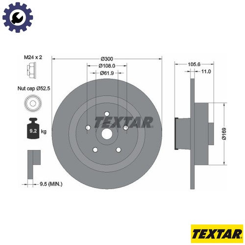 Brake disc 92252903 - 2x,