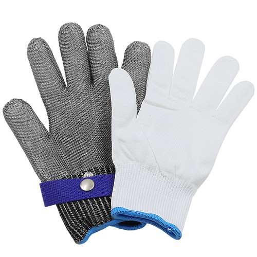 Stainless steel glove cut - steel,
