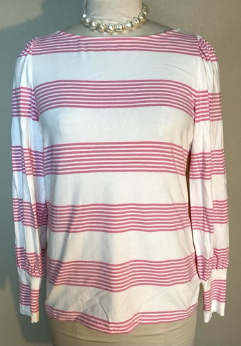 Talbots pink striped jersey - pink,