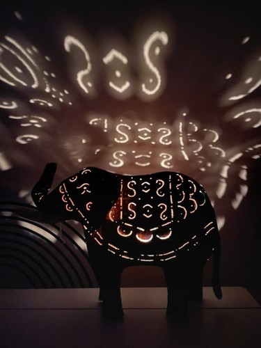 Rare large colourful metal - large,