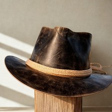 Men’s Leather Cowboy Hat