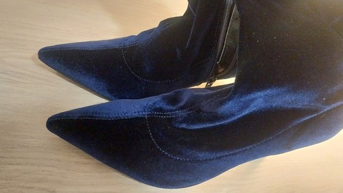 Dark blue suede effect - dark,