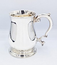 FINE GEORGE II STERLING SILVER HALF-PINT MUG London 1758 JOHN PAYNE