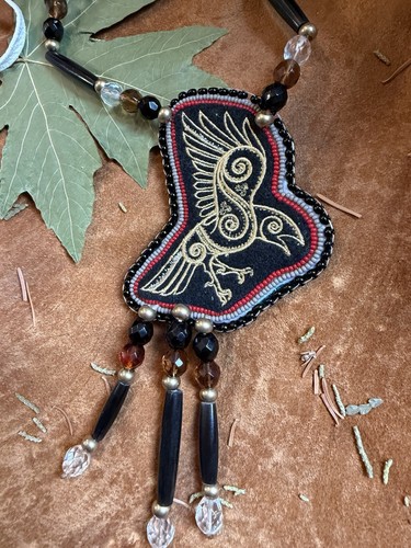 Raven medallion native