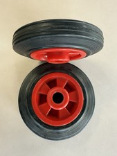 Wheel & Solid Rubber Tyre & Bearing 160mm / 6 Inch Fits Caravan Jockey Wheel