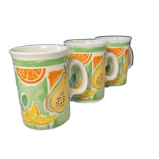 Vintage Rayware Mugs Fruit