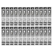 12 PAIRS TRAILER NUMBER PLATE HOLDERS/CLIPS- STANDARD UK SIZE PLATE 11CM DEPTH