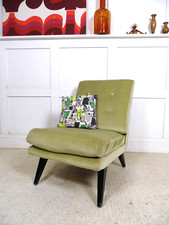 Vintage Retro Midcentury G Plan B403 Tv Dressing chair Film Prop Project 1950s