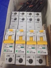 Moeller Eaton PKSM20/1N/C/003 RCBO C20 20A 240V 1P 10kA RCD Xpole x4pcs