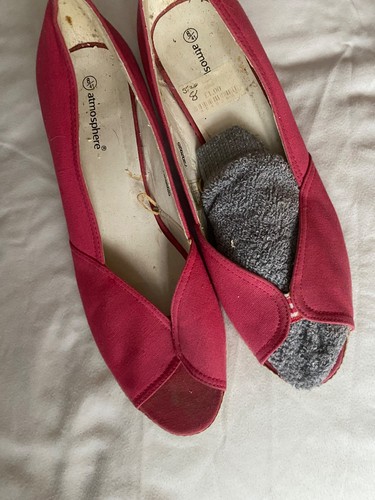 Pink canvas wedge - canvas,