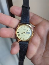 Vintage Rotary Mens Watch G3002 Day Date Working, Please Read