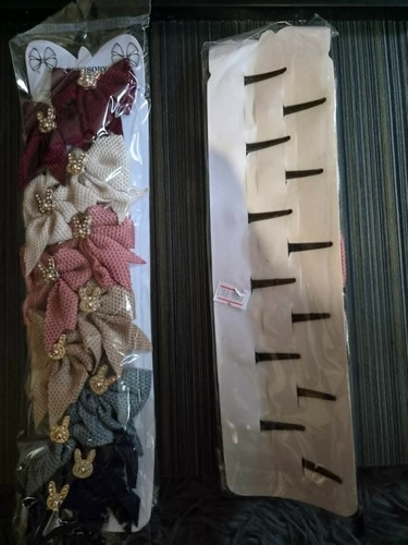 Hair clips with floral - 12,