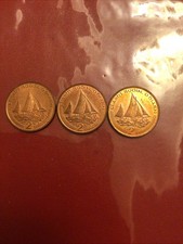 3 Isle Of Man 2 P Coins Full Mint Luster Uncirculated