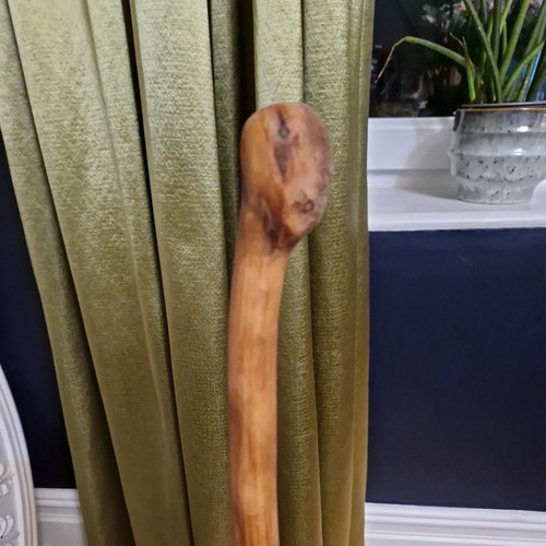 Vintage hardwood walking - hardwood, cane