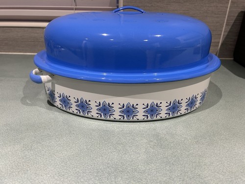 Vintage blue white - blue, &