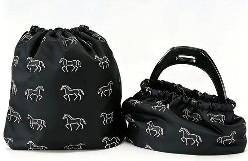 Stirrup covers bag saddle
