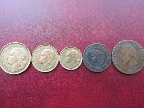 French coins francs 1953 - coins,,