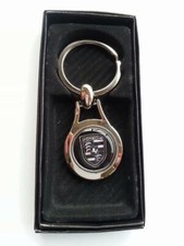 Classic High Chrome Keyring Keyfob Key Ring Fob Gift Idea PORSCHE