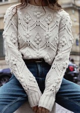 ZARA WOOL BLEND SAND CHUNKY