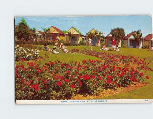 Postcard floral gardens and - floral,
