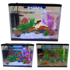 LED Glass Aquarium Fish Tank