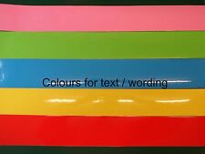 Plain/Personalised Coloured matt windscreen SUNSTRIP 85mm x 1.5m car van boat 