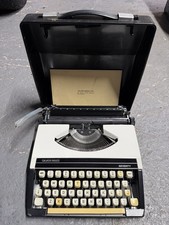 Silver-Reed Seventy Portable Typewriter with Case 1970s Vintage
