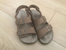 Next brown buckle sandals -