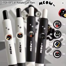 4pcs kawaii cat gel - pens, 0.5mm