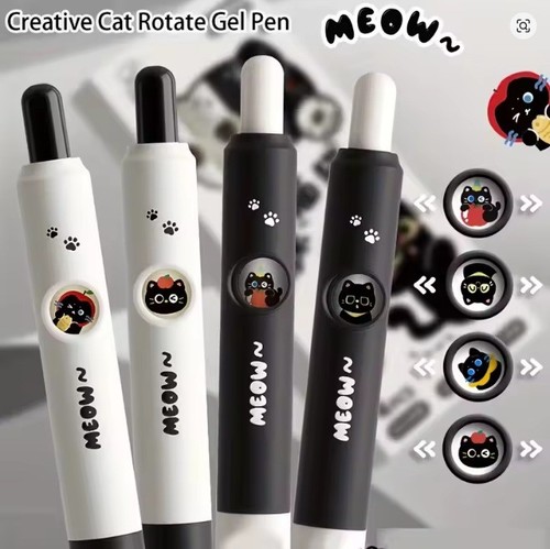 4pcs kawaii cat gel - kawaii,