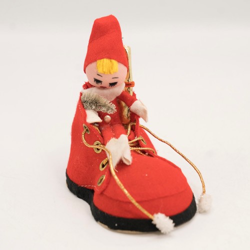 Vintage pixie elf santa - elf,