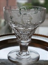 A Superb Large Georgian Period Copper Wheel Engraved English Rummer  480 Grams 9