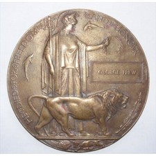 WW1 Death Penny Plaque GEORGE
