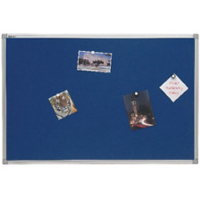 Premium Notice Board 900 x 600 mm Aluminium Frame - Blue  - Free 24h Del