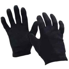 100% COTTON BLACK GLOVES
