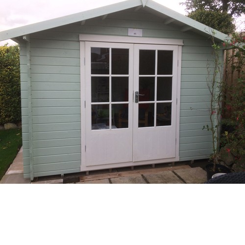 Shire barnsdale 8x8 log cabin - barnsdale,