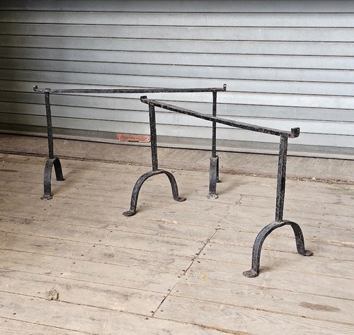 Wrought iron trestles low - iron,