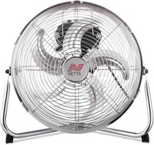 NETTA Gym Floor Fan 12" and Tilt Option, Powerful Circulation