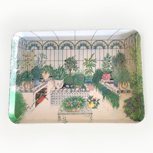 Vintage melamine serving tray - serving,
