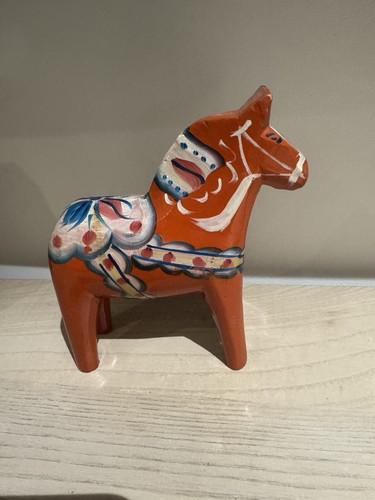 Vintage swedish dala horse - vintage,