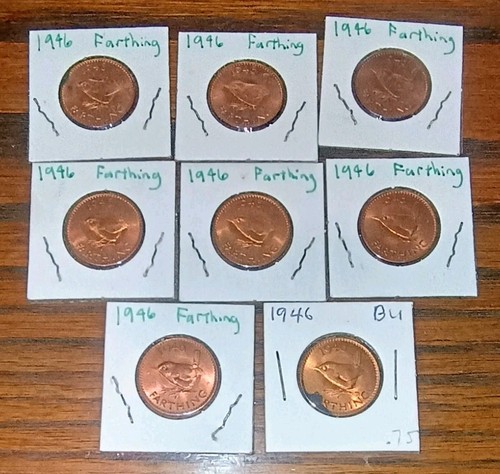 Lot vintage british 1946 - 8,