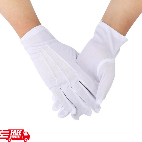 100 cotton white - white, gloves