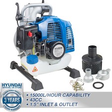 Petrol Water Transfer Pump 43cc For Garden Pond Pool Irrigation, Flood Drainage