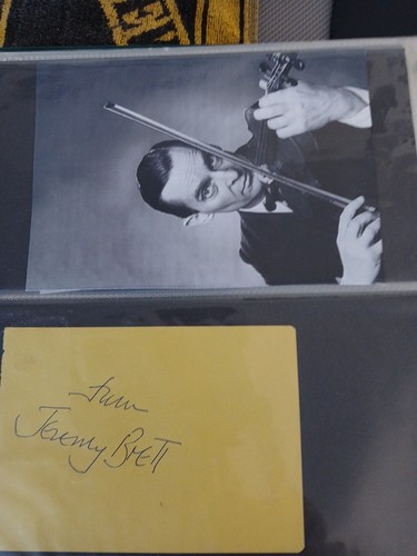 Jeremy brett autograph - jeremy,