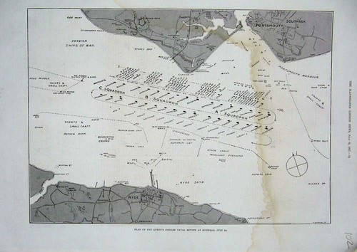 Old antique print 1887 plan - antique,