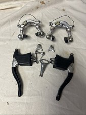 Vintage complete Mafac Competition Brake Calipers with Levers and Cable Hangers 